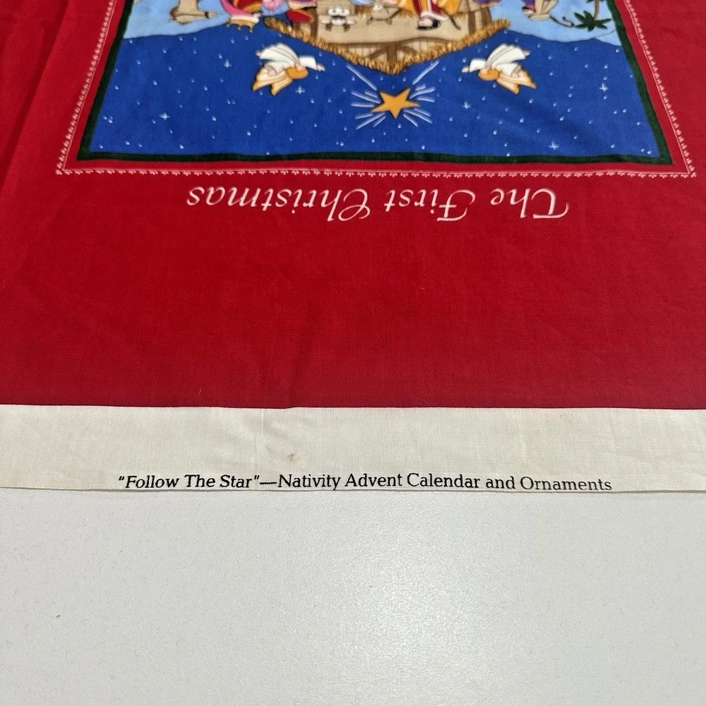 Christmas Follow The Star Nativity‎ Advent Calendar And Ornaments Fabric Craft
